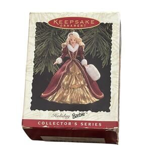 Hallmark Keepsake 1996 Holiday Christmas Barbie Ornament